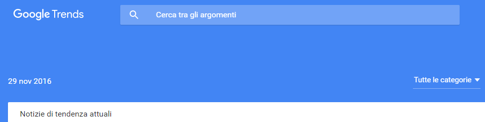 Google Trends: Gli Argomenti pi&ugrave; Cliccati in questo Momento