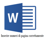 Come Inserire i numeri di pagina nelle pagine su Word 2016