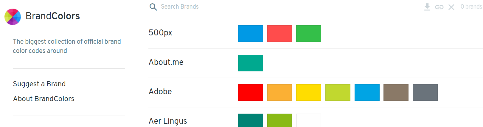 Quali sono i colori predefiniti dei Brand pi&ugrave; famosi?